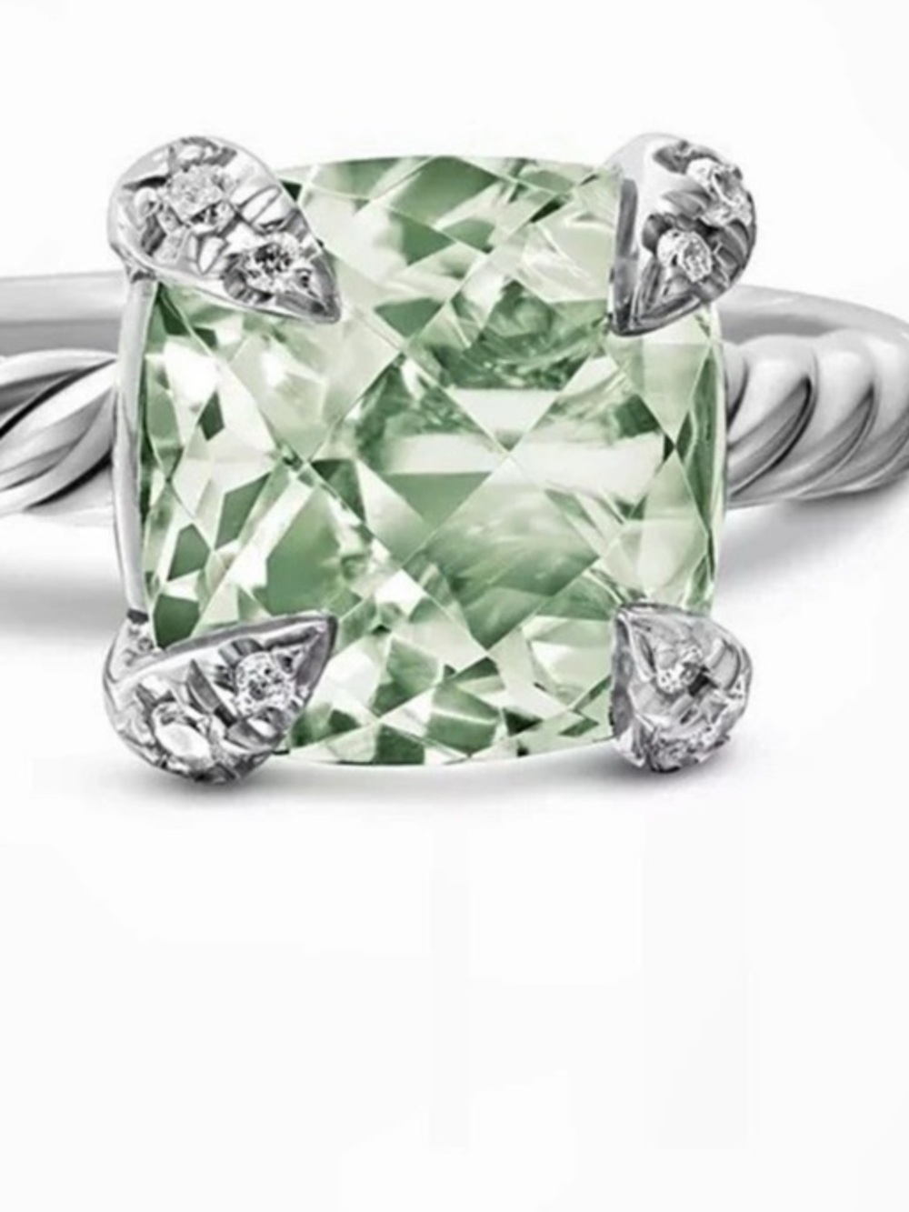 David Yurman Châtelaine® Ring with Gemstone Prasiolite